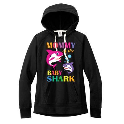 Mommy Of The Baby Birthday Shark Mommy Shark Mother's Day Women's Fleece Hoodie