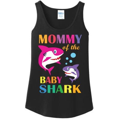 Mommy Of The Baby Birthday Shark Mommy Shark Mother's Day Ladies Essential Tank