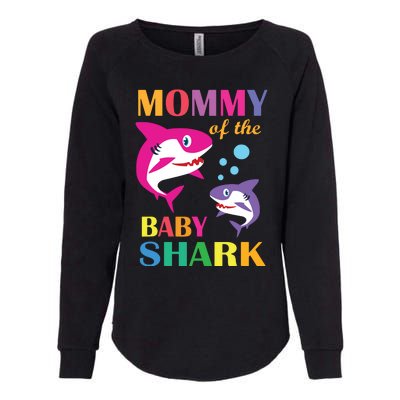 Mommy Of The Baby Birthday Shark Mommy Shark Mother's Day Womens California Wash Sweatshirt