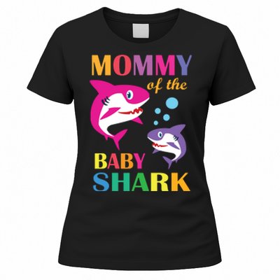 Mommy Of The Baby Birthday Shark Mommy Shark Mother's Day Women's T-Shirt