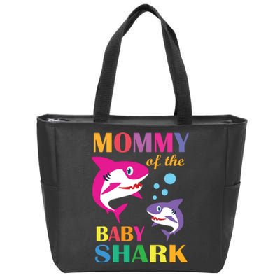 Mommy Of The Baby Birthday Shark Mommy Shark Mother's Day Zip Tote Bag