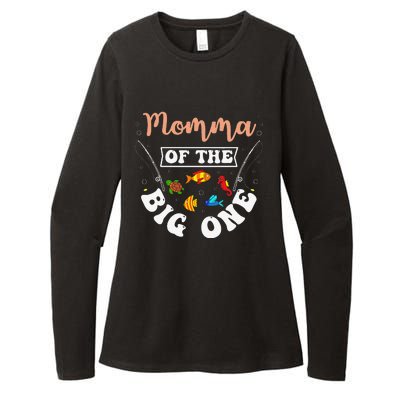 Momma Of The Big One Fishing Birthday Party Bday Celebration Womens CVC Long Sleeve Shirt