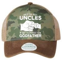 Mens Only The Best Uncles Get Promoted To Godfather Legacy Tie Dye Trucker Hat