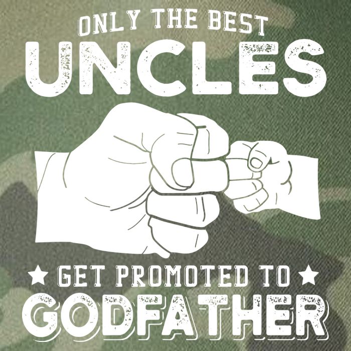 Mens Only The Best Uncles Get Promoted To Godfather Legacy Tie Dye Trucker Hat