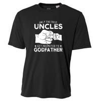 Mens Only The Best Uncles Get Promoted To Godfather Cooling Performance Crew T-Shirt