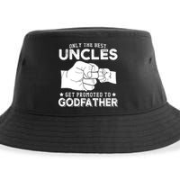 Mens Only The Best Uncles Get Promoted To Godfather Sustainable Bucket Hat