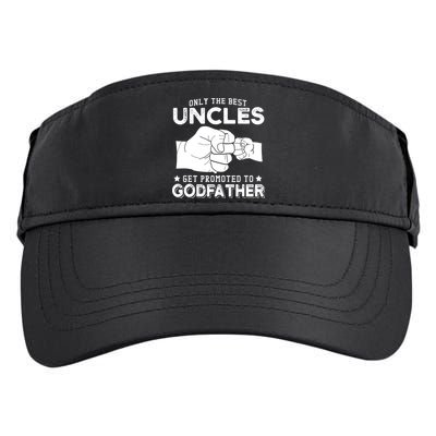 Mens Only The Best Uncles Get Promoted To Godfather Adult Drive Performance Visor