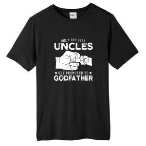 Mens Only The Best Uncles Get Promoted To Godfather Tall Fusion ChromaSoft Performance T-Shirt