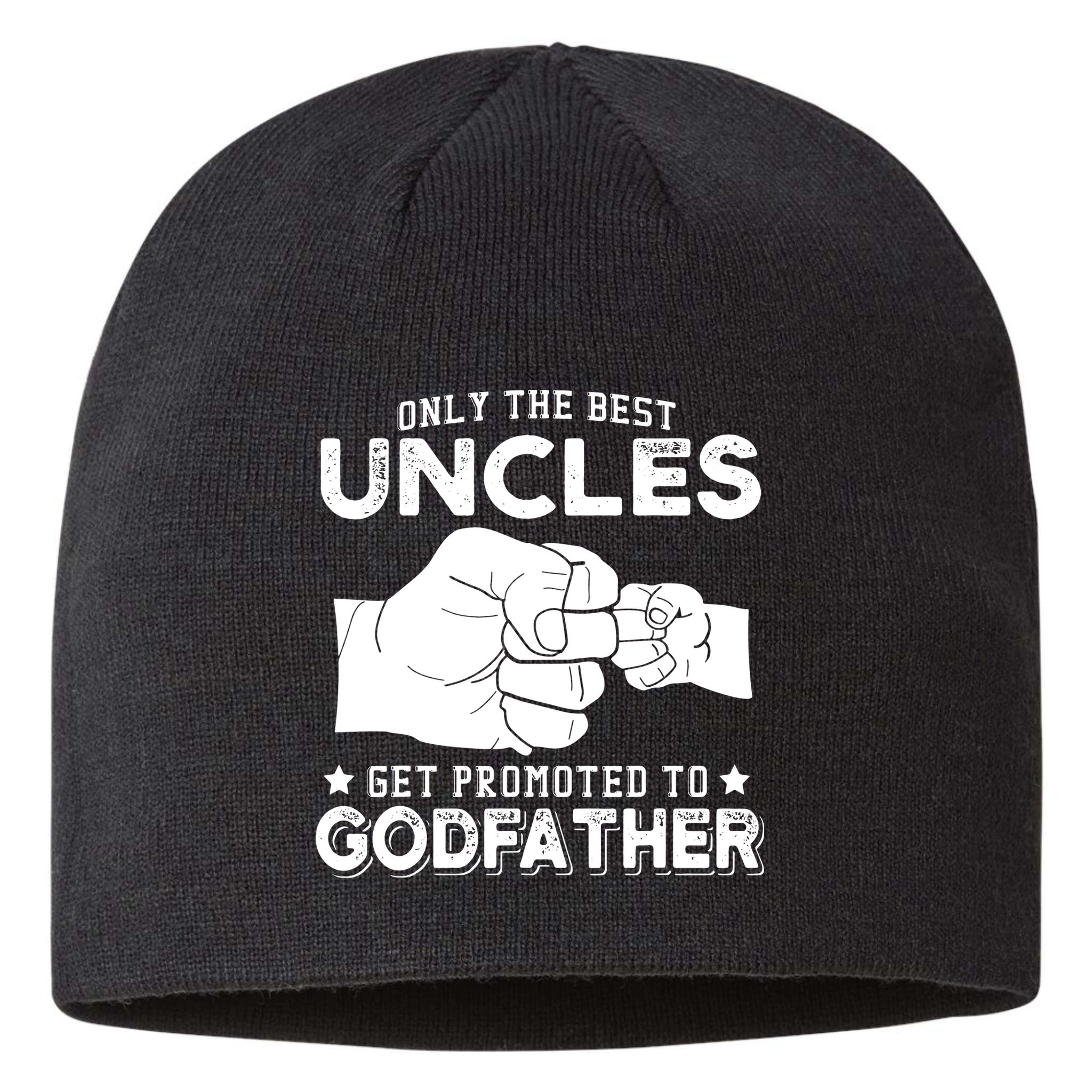 Mens Only The Best Uncles Get Promoted To Godfather Sustainable Beanie