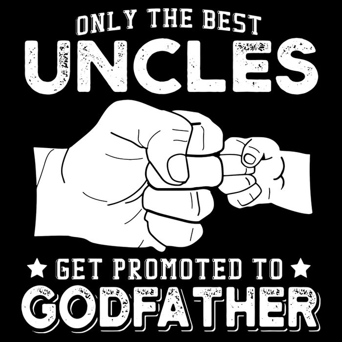 Mens Only The Best Uncles Get Promoted To Godfather 16 in Basic Backpack