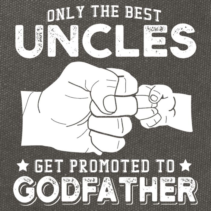 Mens Only The Best Uncles Get Promoted To Godfather Cotton Canvas Backpack