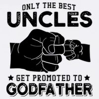 Mens Only The Best Uncles Get Promoted To Godfather Garment-Dyed Sweatshirt