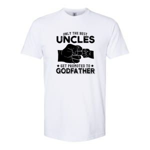 Mens Only The Best Uncles Get Promoted To Godfather Softstyle CVC T-Shirt