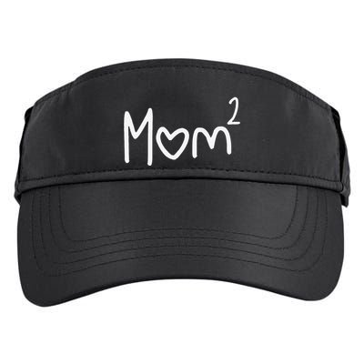 Mom Of Two Mother Day Mom 2 Squared Mommy Adult Drive Performance Visor