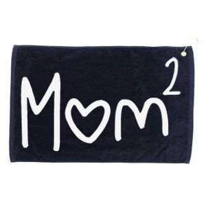 Mom Of Two Mother Day Mom 2 Squared Mommy Grommeted Golf Towel