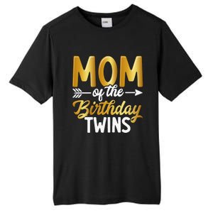 Mom Of The Birthday Twins Mothers Day Motherhood Tall Fusion ChromaSoft Performance T-Shirt