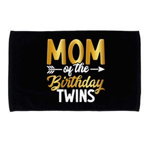 Mom Of The Birthday Twins Mothers Day Motherhood Microfiber Hand Towel