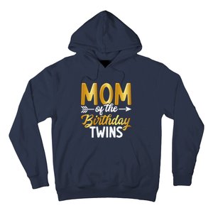 Mom Of The Birthday Twins Mothers Day Motherhood Hoodie