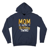 Mom Of The Birthday Twins Mothers Day Motherhood Hoodie