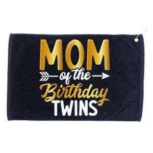 Mom Of The Birthday Twins Mothers Day Motherhood Grommeted Golf Towel