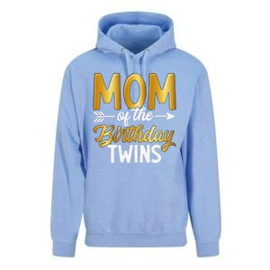 Mom Of The Birthday Twins Mothers Day Motherhood Unisex Surf Hoodie