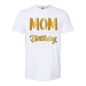 Mom Of The Birthday Twins Mothers Day Motherhood Softstyle CVC T-Shirt