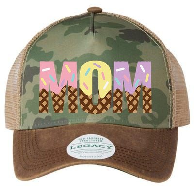 Mom Of The Sweet One Ice Cream 1st First Family MotherS Day Legacy Tie Dye Trucker Hat