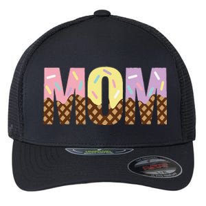 Mom Of The Sweet One Ice Cream 1st First Family MotherS Day Flexfit Unipanel Trucker Cap