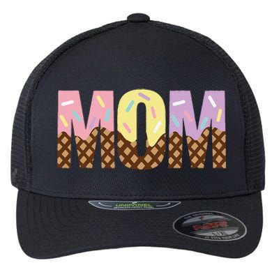 Mom Of The Sweet One Ice Cream 1st First Family MotherS Day Flexfit Unipanel Trucker Cap