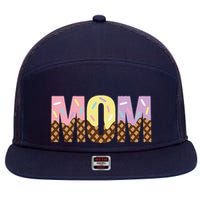 Mom Of The Sweet One Ice Cream 1st First Family MotherS Day 7 Panel Mesh Trucker Snapback Hat