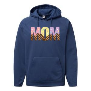 Mom Of The Sweet One Ice Cream 1st First Family MotherS Day Performance Fleece Hoodie