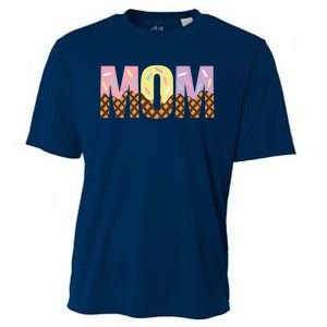 Mom Of The Sweet One Ice Cream 1st First Family MotherS Day Cooling Performance Crew T-Shirt