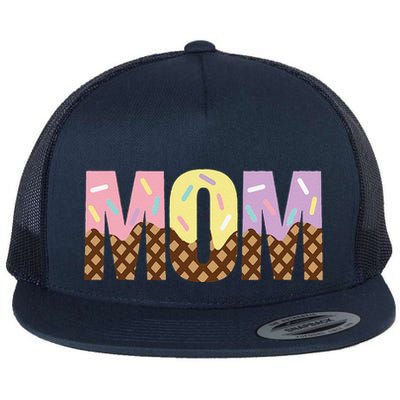Mom Of The Sweet One Ice Cream 1st First Family MotherS Day Flatbill Hat