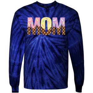 Mom Of The Sweet One Ice Cream 1st First Family MotherS Day Tie-Dye Long Sleeve Shirt