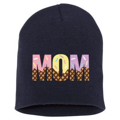 Mom Of The Sweet One Ice Cream 1st First Family MotherS Day Short Acrylic Beanie