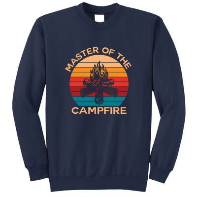 Master Of The Campfire Retro Vintage Camping Gift Sweatshirt