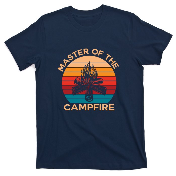 Master Of The Campfire Retro Vintage Camping Gift T-Shirt