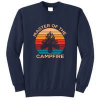 Master Of The Campfire Retro Vintage Camping Gift Tall Sweatshirt