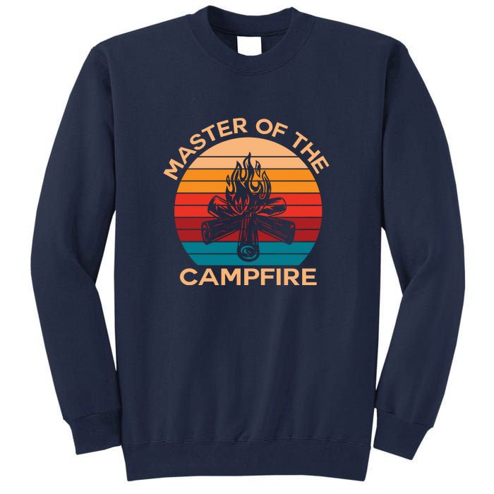 Master Of The Campfire Retro Vintage Camping Gift Tall Sweatshirt