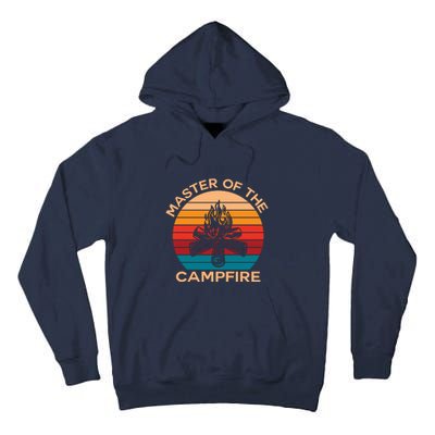 Master Of The Campfire Retro Vintage Camping Gift Tall Hoodie