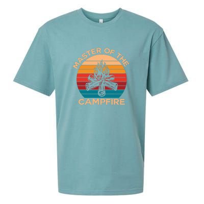 Master Of The Campfire Retro Vintage Camping Gift Sueded Cloud Jersey T-Shirt