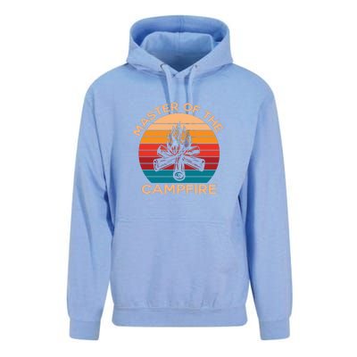 Master Of The Campfire Retro Vintage Camping Gift Unisex Surf Hoodie