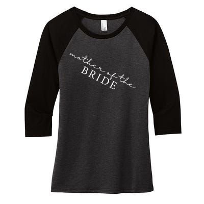 Mother Of The Bride Gift From Daughter Women's Tri-Blend 3/4-Sleeve Raglan Shirt