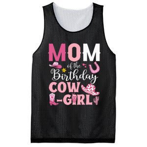 Mom Of The Birthday Cowgirl Rodeo Party Bday Girl Party Mesh Reversible Basketball Jersey Tank