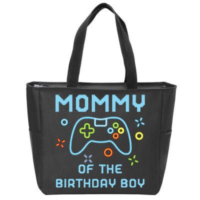 Mommy of the Birthday Matching Video Gamer Birthday Zip Tote Bag