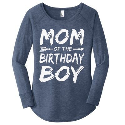 Mom Of The Birthday Bboy Matching Family Party Women's Perfect Tri Tunic Long Sleeve Shirt