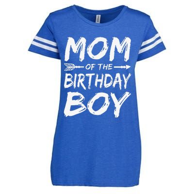 Mom Of The Birthday Bboy Matching Family Party Enza Ladies Jersey Football T-Shirt