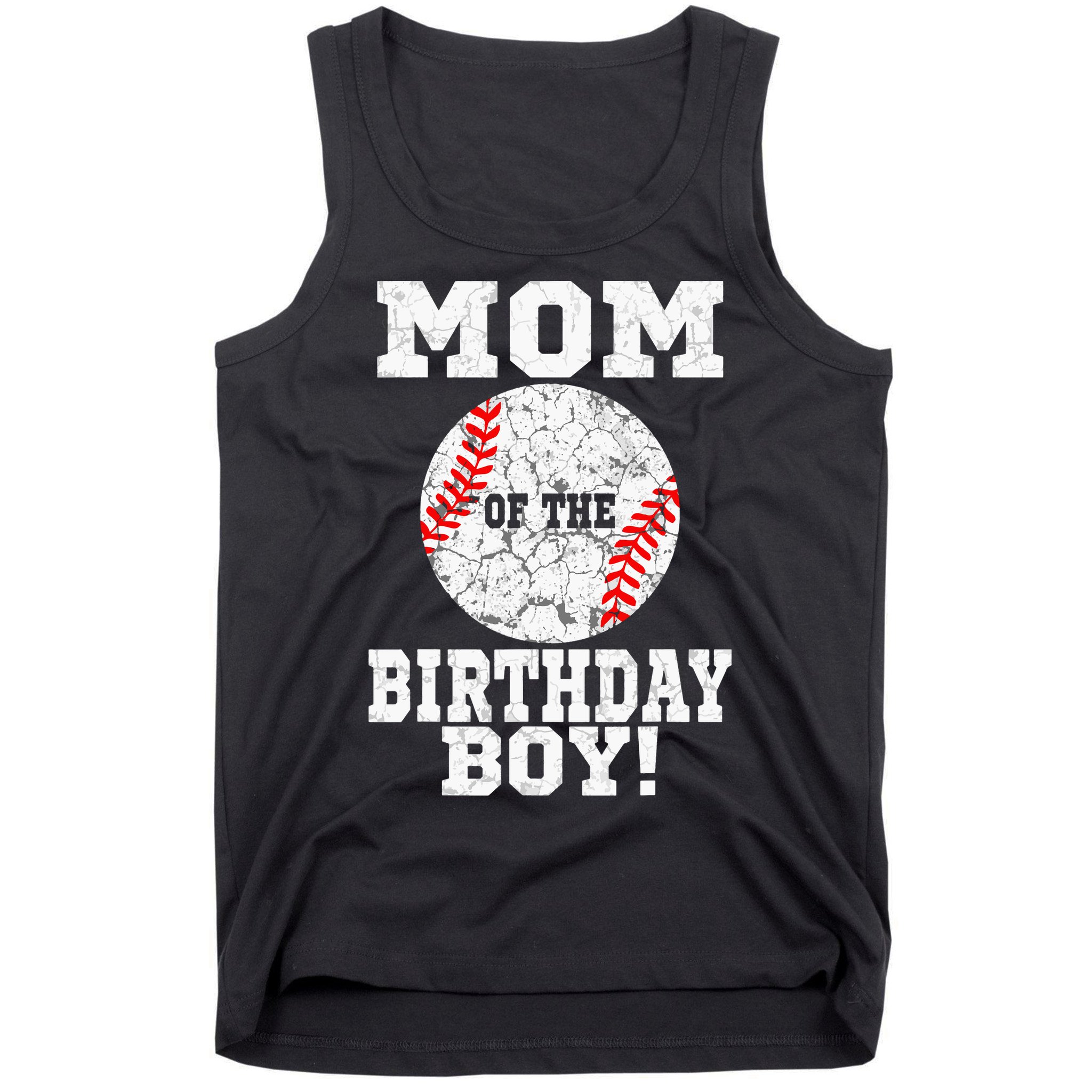 Mom Of The Birthday Boy Baseball Lover Vintage Retro Tank Top
