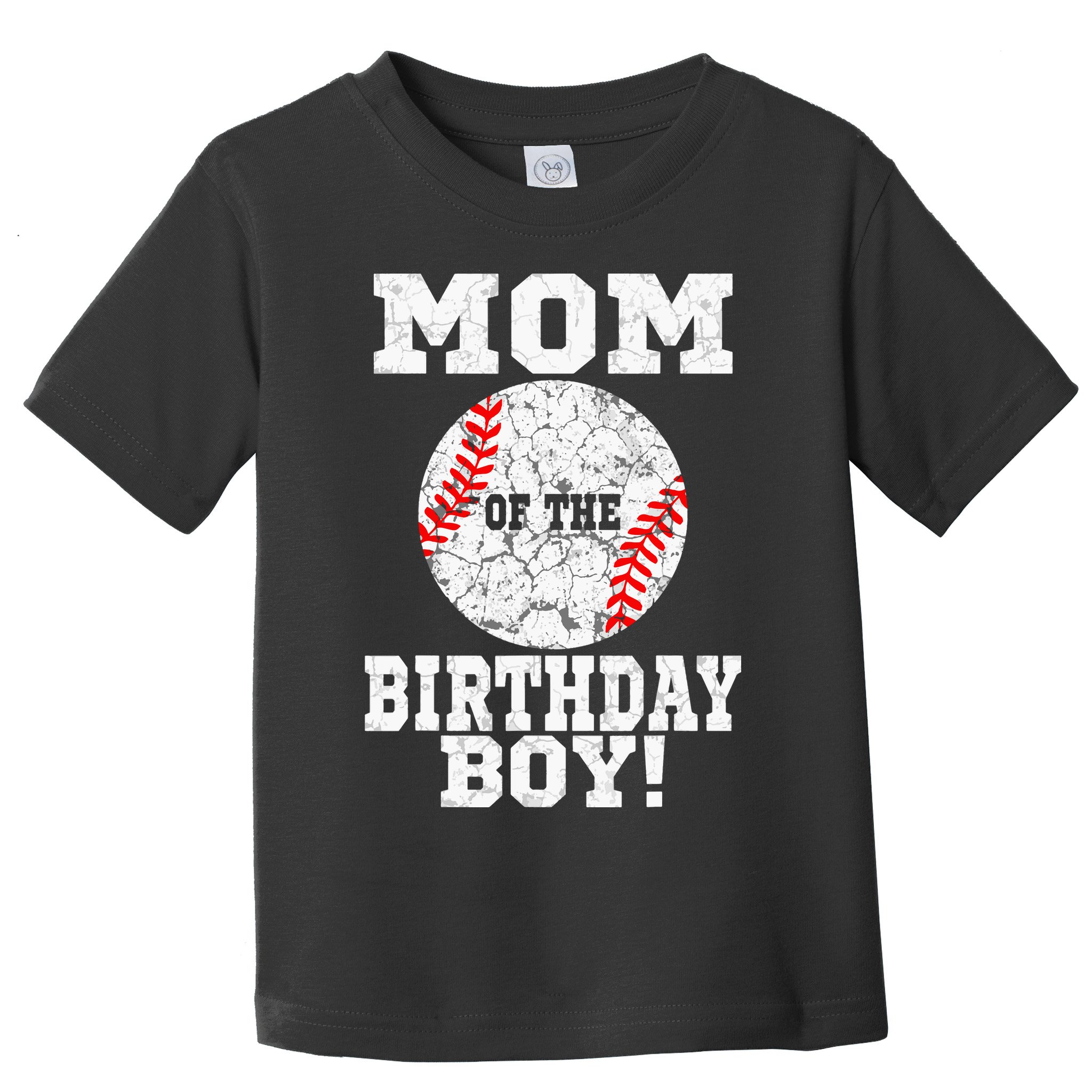 Mom Of The Birthday Boy Baseball Lover Vintage Retro Toddler T-Shirt