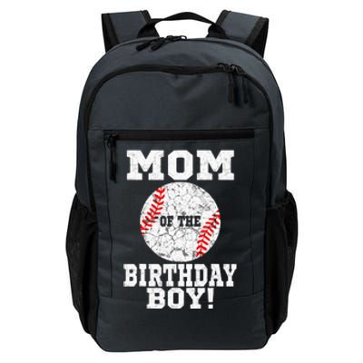 Mom Of The Birthday Boy Baseball Lover Vintage Retro Daily Commute Backpack